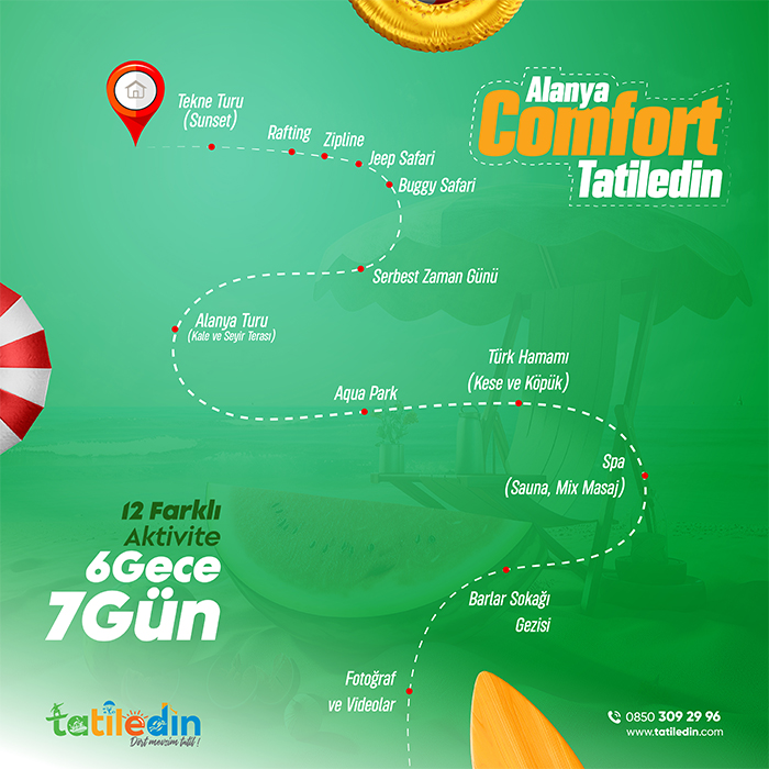 Alanya Comfort<br>(6 Gece / 7 Gün)
